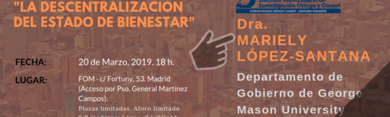Conferencia magistral de la profesora Mariely López-Santana sobre «Descentralización del Estado de Bienestar»